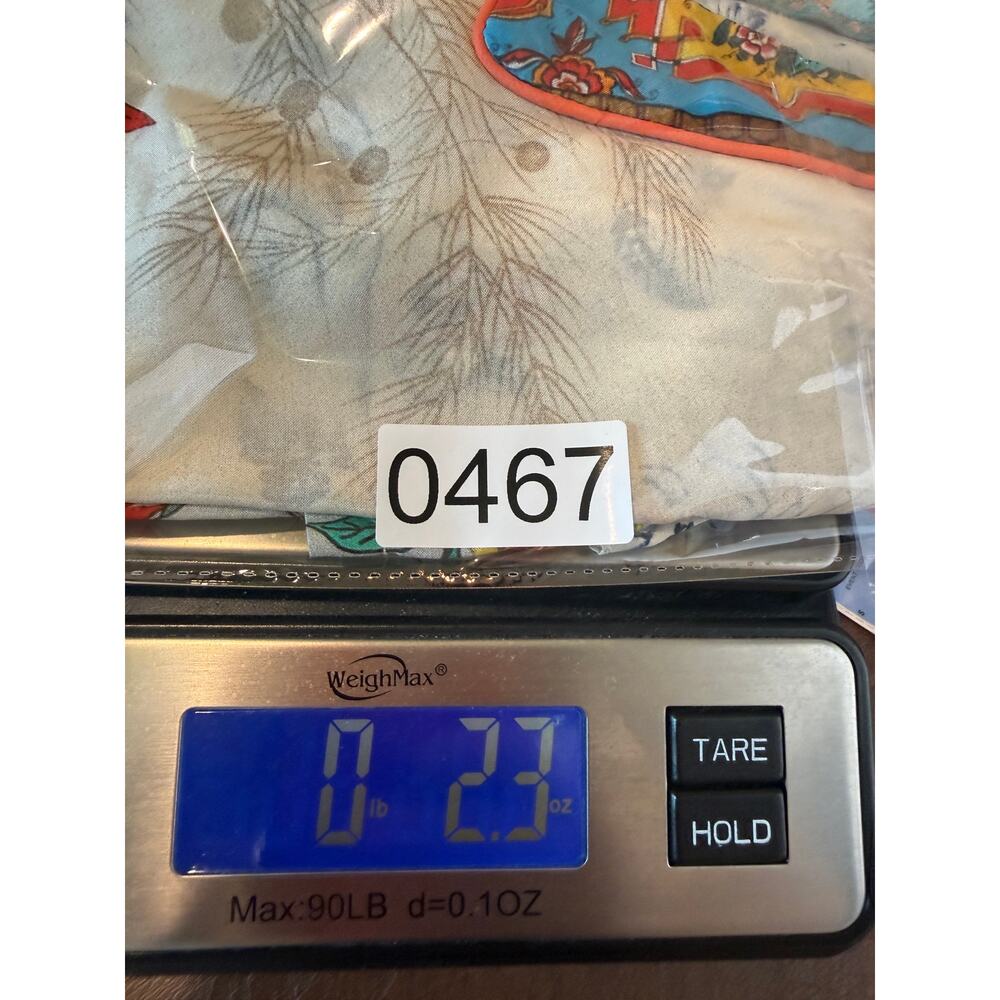 Johnny Was 100% Silk Botanical Blouse M Button Front Bird Floral Piped Collar - Picture 16 of 16